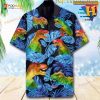 Dinosaur T-rex Hawaiian Shirt