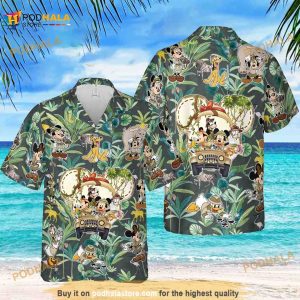 Disney Animal Kingdom Mickey And Friends Hawaiian Shirt