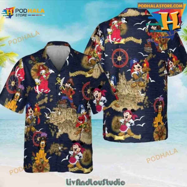 Disney Pirates Of Caribbean Hawaiian Shirt