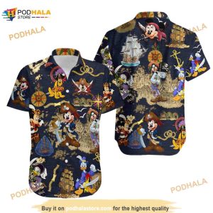 Disney Pirates Of Caribbean Hawaiian Shirt