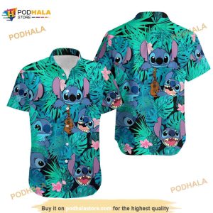 Disney Stitch 3D Funny Hawaiian Shirt