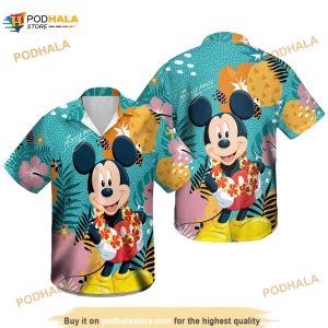 Dopey Mickey Mouse Hawaiian Shirt