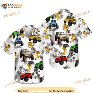 Duck Jeep Tropical Hawaiian Shirt