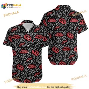 Dungeon Daddy Black Hawaiian Shirt