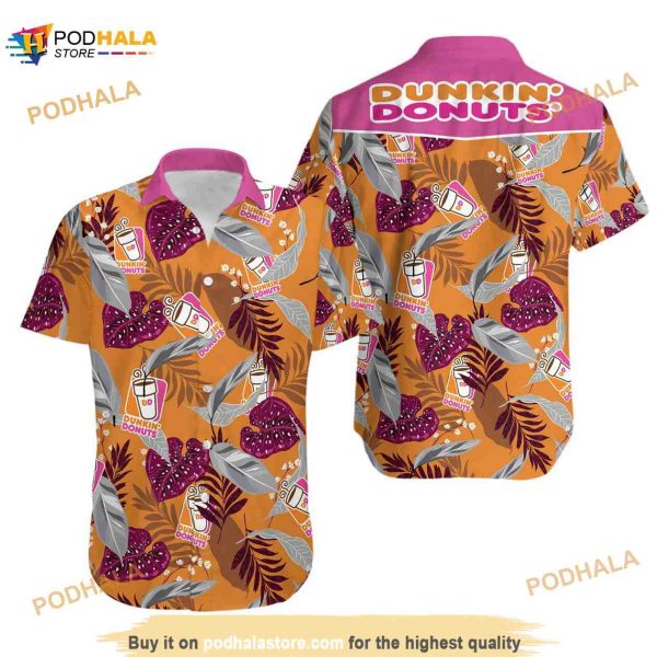 Dunkin Donuts Food Hawaiian Shirt