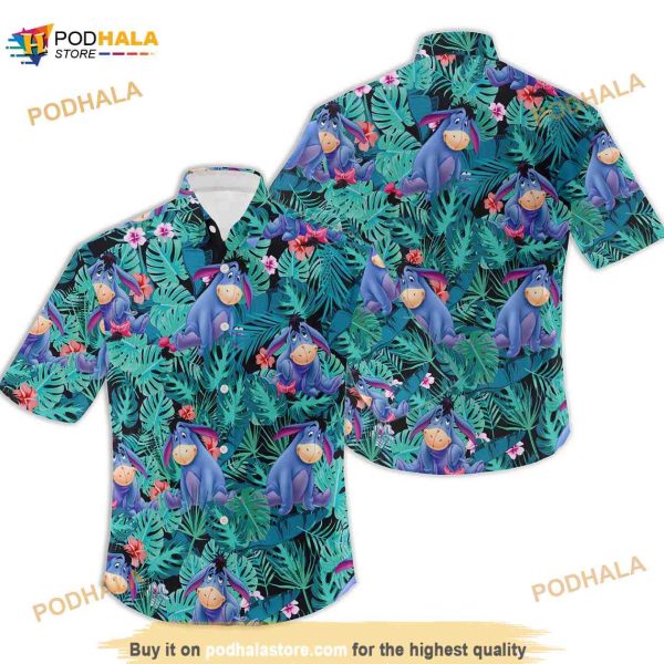 Eeyore Floral Disney Hawaiian Shirt For Fans