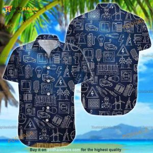 Electrician 3d Hawaiian Shirt