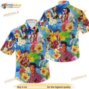 Elvis Presley Blue Hawaiian Shirt