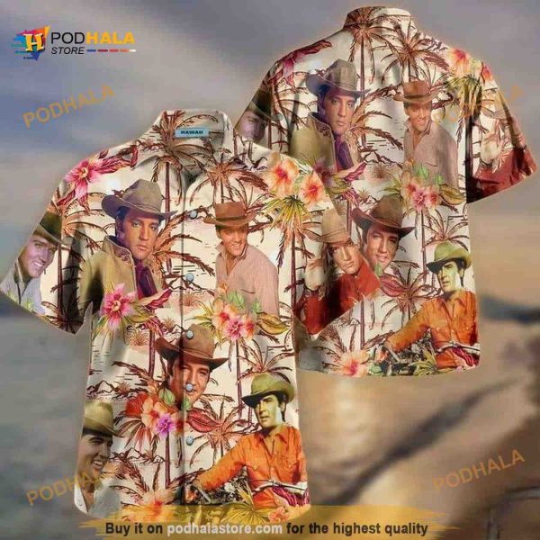 Elvis Presley Cowboy Funny Hawaiian Shirt