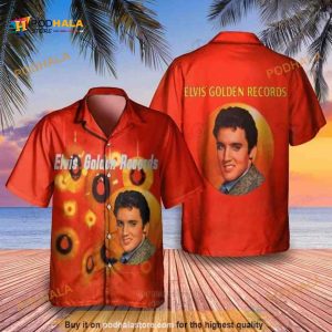 Elvis Presley Elvis Golden Records Funny Hawaiian Shirt