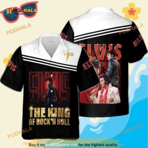 Elvis Presley King Of Rock And Roll Funny Hawaiian Shirt