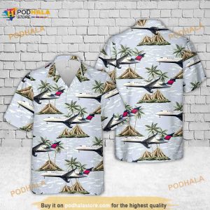 Endeavor Air Bombardier Crj-200 Hawaiian Shirt