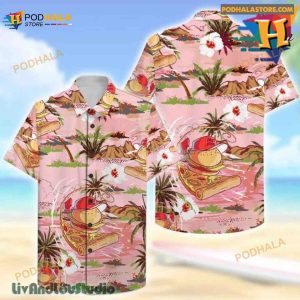 Fastfood Surfing Hawaiian Shirt