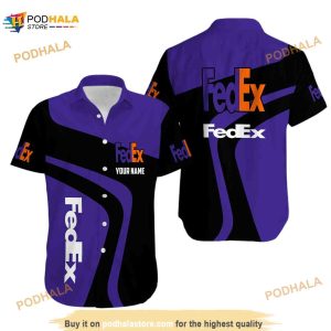 Fedex Purple Cool Custom Name Summer Hawaiian Shirt