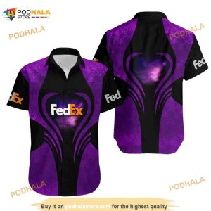 Fedex Purple Galaxy Summer Hawaiian Shirt