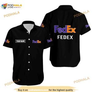 Fedex Simple Custom Name Summer Hawaiian Shirt