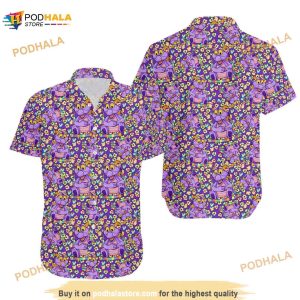 Figment Popcorn Bucket Inspired Epcot Festival Of The Arts Hawaiian Shirt