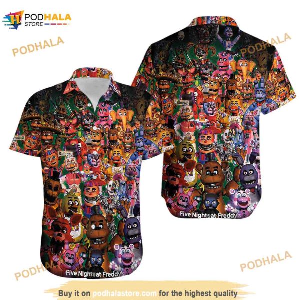 Five Nights At Freddys Hawaiian Shirt