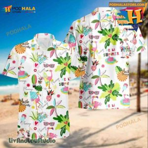 Flamingo Hello Summer Hawaiian Shirt