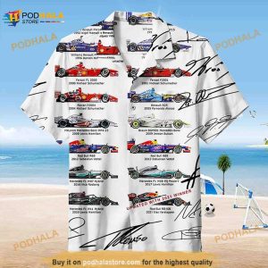 Formula One All World Drivers Champions Hawaiian Shirt