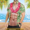 Funny Abs Aloha Tropical Flowers Hawaiian Shirt