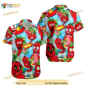 Funny Chili Peppers Edition Hawaiian Shirt