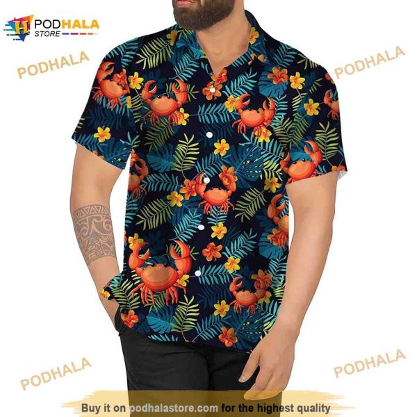 Funny Crab Hawaiian Aloha Shirt