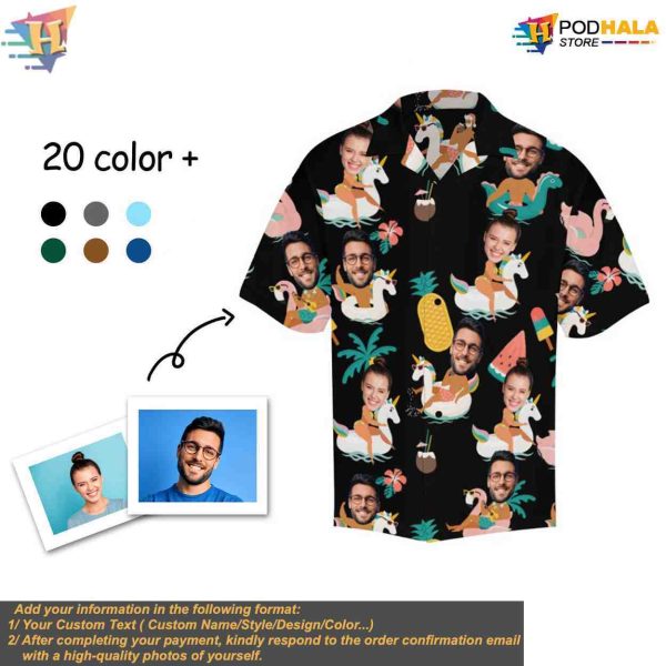 Funny Custom Photo Hawaiian Shirt