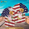 Funny Pig American Flag Hawaiian Shirt