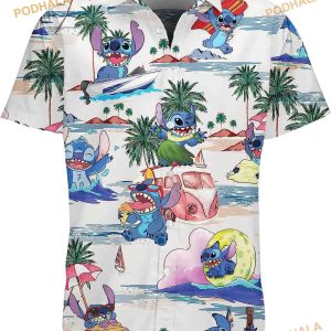 Funny Stitch Disney Hawaiian Shirt For Men Women