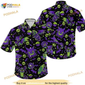 Gengar Pokemon Hawaiian Shirt