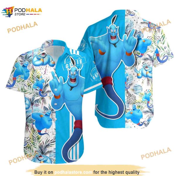 Genie Aladdin Floral Hawaiian Shirt