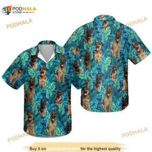 German Shepherd Dog Hawaiian Shirt