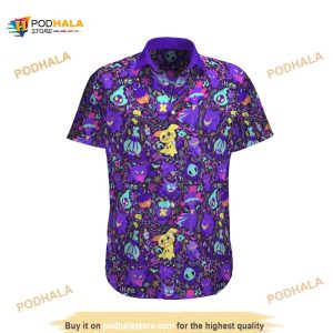 Ghost Pokemon Beach Hawaiian Shirt