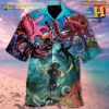 Giant Octopus And Diver Hawaiian Shirt