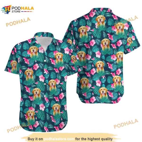 Golden Retriever Funny Hawaiian Shirt