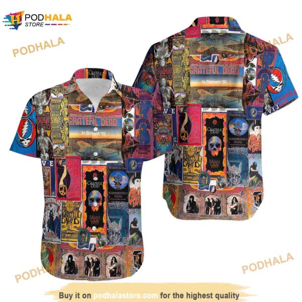 Greatful Dead Songs Funny Hawaiian Shirt