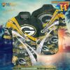 Green Bay Packers NFL Summer Hawaiian Shirt Floral Pattern For Football NFL Enthusiast