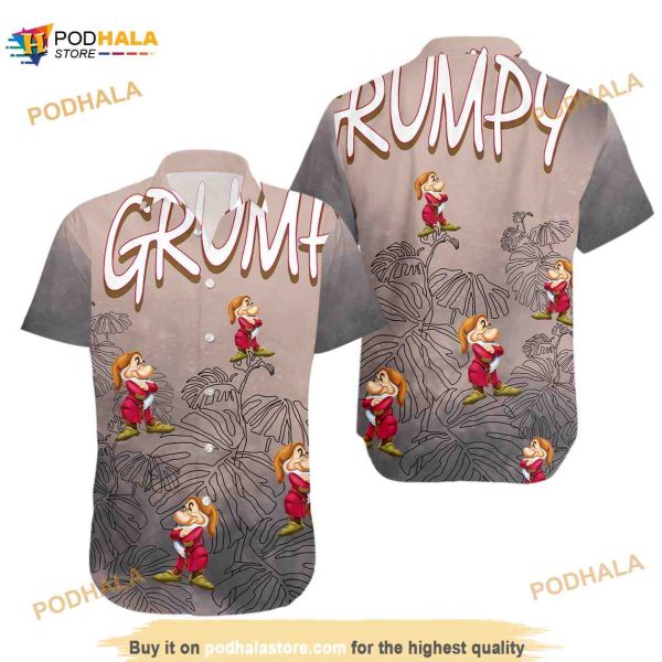 Grumpy Disney Hawaiian Summer Tropical 3D Funny Hawaiian Shirt