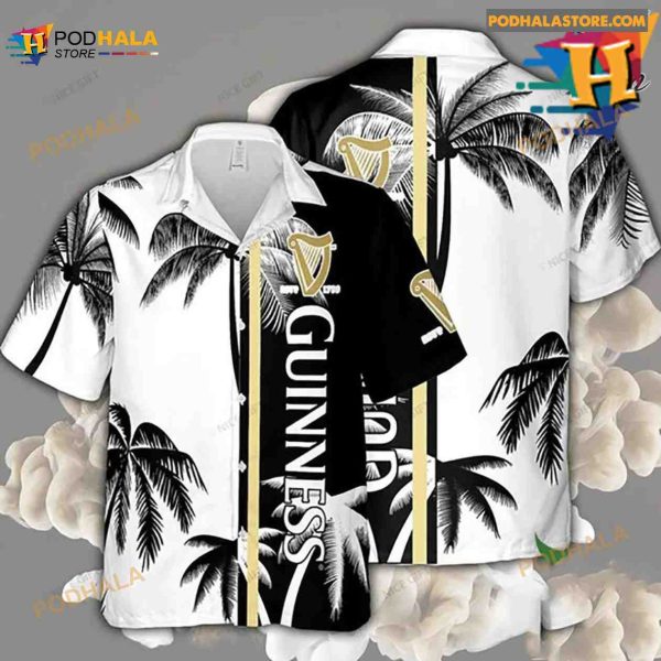 Guinness Beer Coconut Tropical Hawaiian Shirt