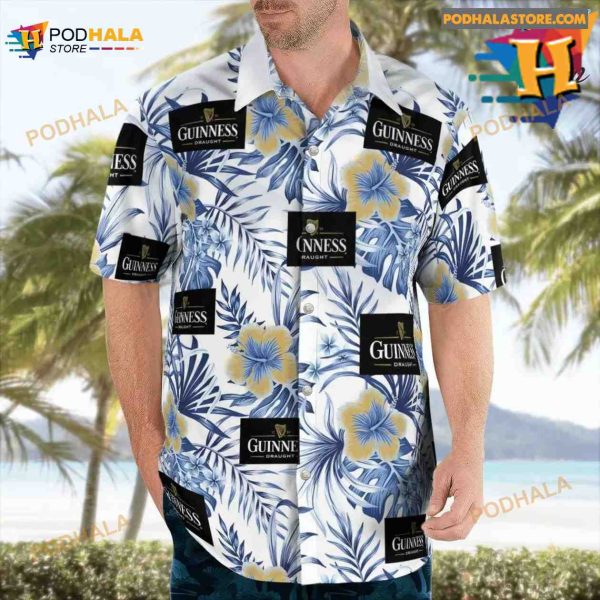 Guinness Beer Hawaiian Shirt Vintage Aloha Shirt