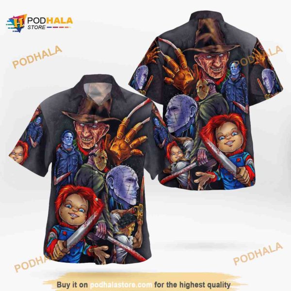 Halloween Horror Night Movies Hawaiian Shirt