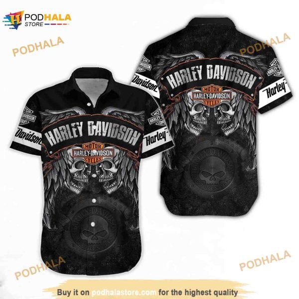 Harley Davidson 3D Unisex Hawaiian Shirt