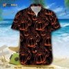 Hawaiian Aloha Shirts Pumpkin Black For Halloween