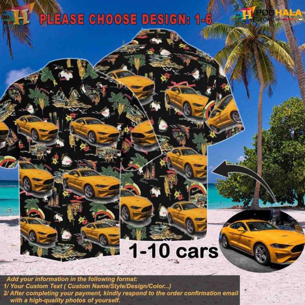 Hawaiian Car Pattern Shirt