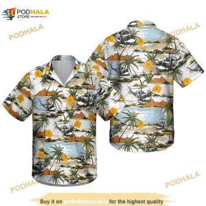 Helicopter Summer Hawaiian Shirt