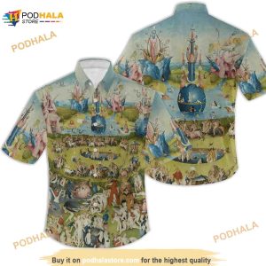 Hieronymus Bosch Collared Hawaiian Shirt