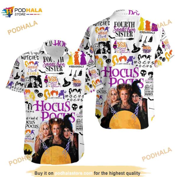 Hocus Pocus Movie Singer Hawaiian Shirt