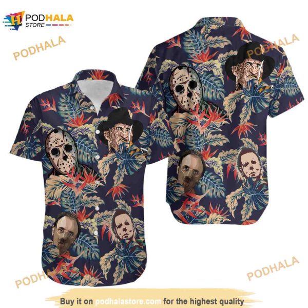 Horror Horror Movie Button Down Shirt