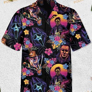 Horror Movie Retro Hawaiian Shirt